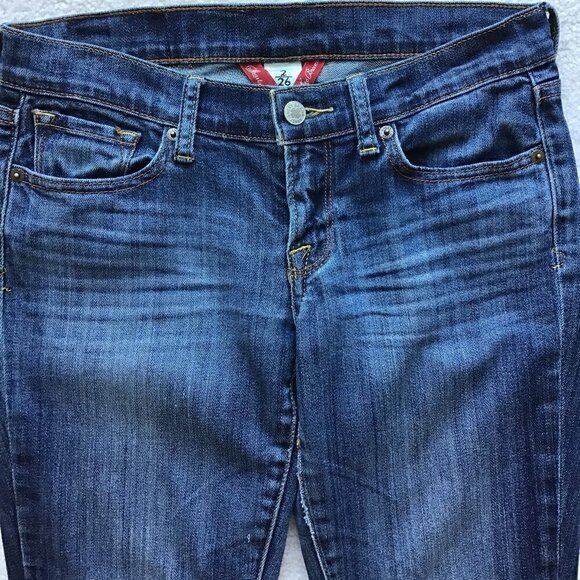 LUCKY BRAND denim jeans Charlie Baby Boot Size 2 - Picture 3 of 10